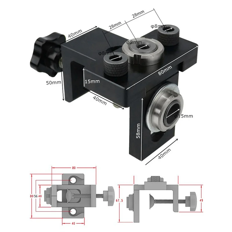 Деревообработка 3-в-1 локатор дырокола открывалка без зажимного стола круглый деревянный шип инструмент