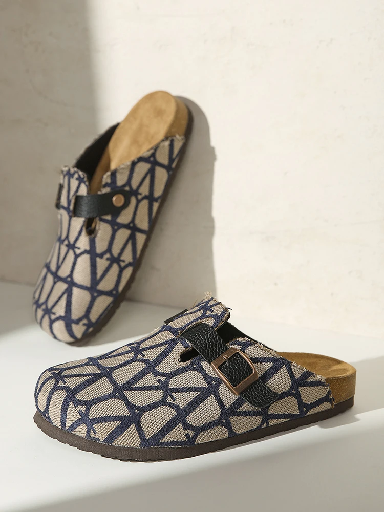 Women Slippers Platform Sandals Chessboard Design Slides Outdoor Comfortable Couple Slippers Casual Indoor Shoes Plus Size 36-45