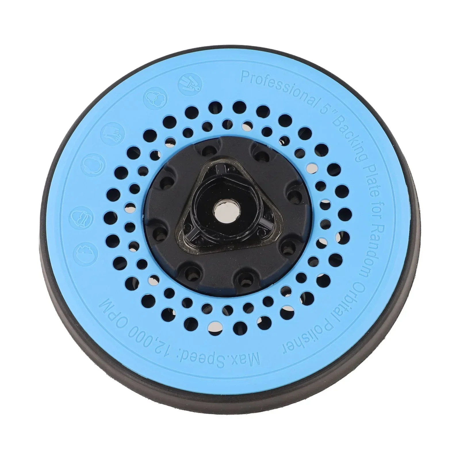 49 Holes Sanding Pad For Orbital Cooling Channels Hand Tool Set 49 Holes 5 Inch PU Material Pressure Resistance