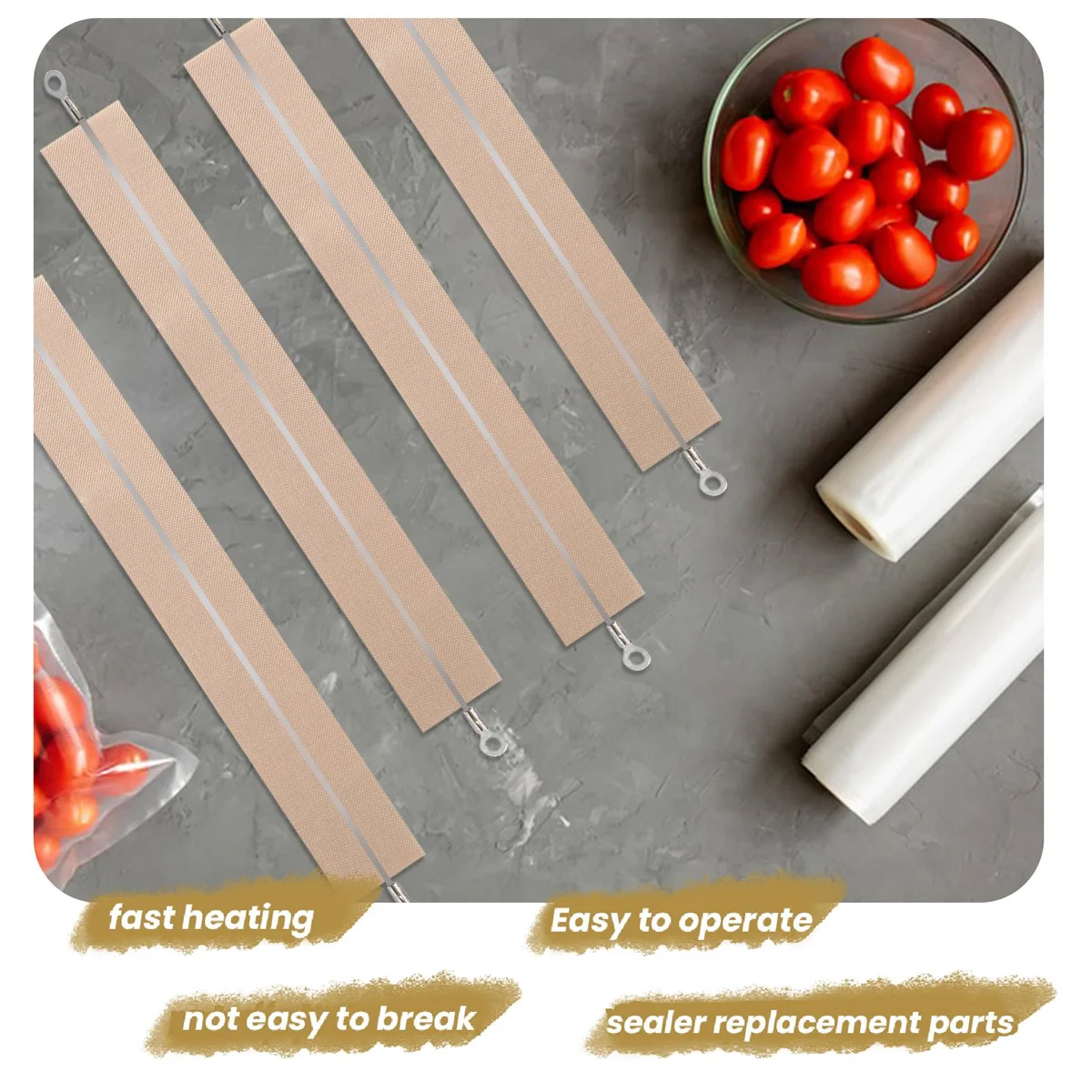 10 個インパルスシーラー交換部品インパルスシーラー加熱要素サービススペア修理部品キット FS-200 ZJY 用