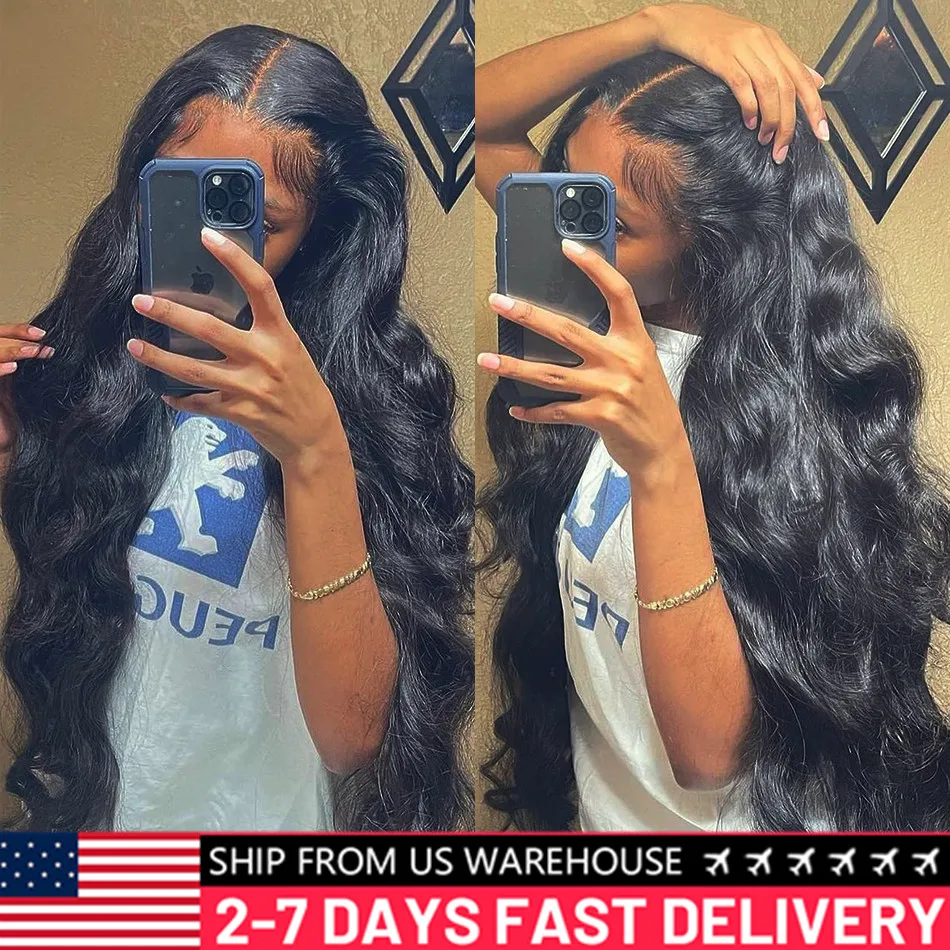 30 32inch 13x4 13x6 Body Wave Lace Front Wig Human Hair PrePlucked Brazilian Human Hair Lace Frontal Wigs For Women Bling Hair