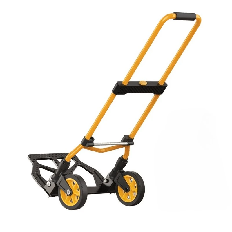 Portable Trolley Cart For Upstairs Cargo Folding Outdoor Portable Lightweight Step Climbing Travel Folded Trolley Grocery Cart