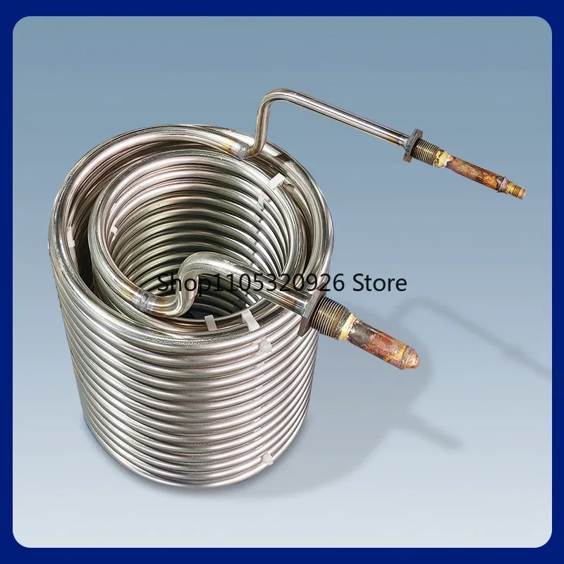 304 stainless steel coil evaporator heat exchanger circular mosquito coil type water water waste heat recovery