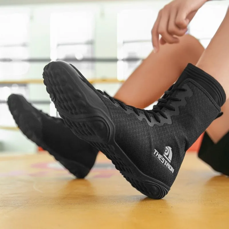2026 Professional Wrestling Sneakers For Men Comfortable Sneakers Boots Men Gym Training Shoes Men Non-Slip Indoor Court Shoes