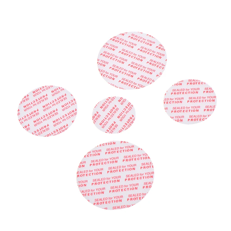 ^100Pcs 0MM-82MM Self Adhesive Pressure Sensitive Press Seal Cap Liners Jar Bottle Foam Safety Tamper Sealers Plate Gaskets