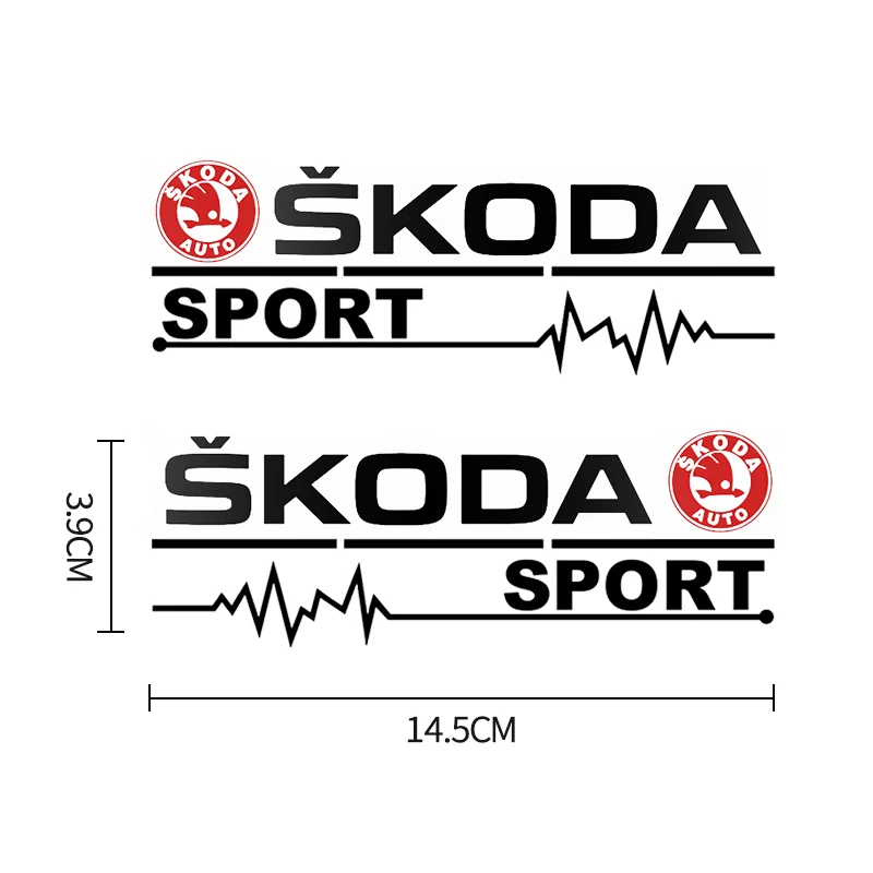 2 pezzi adesivi per specchietti retrovisori per Auto decalcomania per carrozzeria per Skoda Octavia 2 3 Fabia A7 Rapid Superb Kamiq Kodiaq accessori