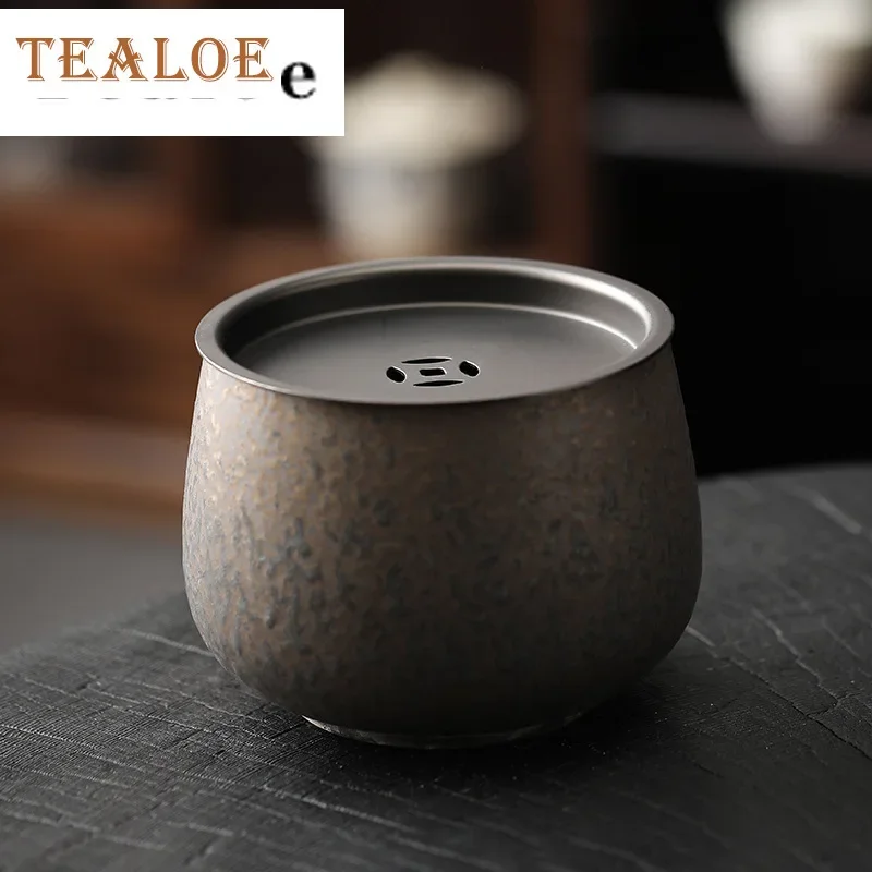 

Japanese Gilded Iron Glaze Jianshui Elegant Tea Cup Wash Writing-brush Washer Household Chaxi Drinkware Accessories Collection