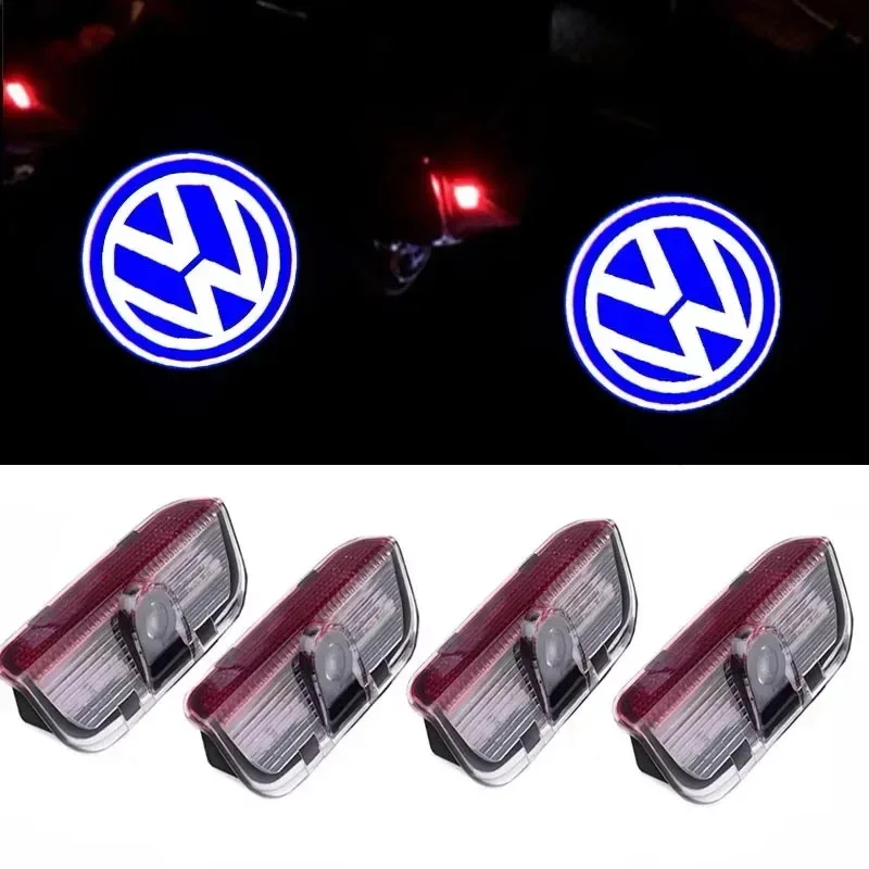 

2X LED Car Door Logo Projector Light Accessories for VW R GTI GTD GTE Golf 5 6 7Touareg CC Passat B6 B7 B8 B9 C6 C7 C8 Tiguan