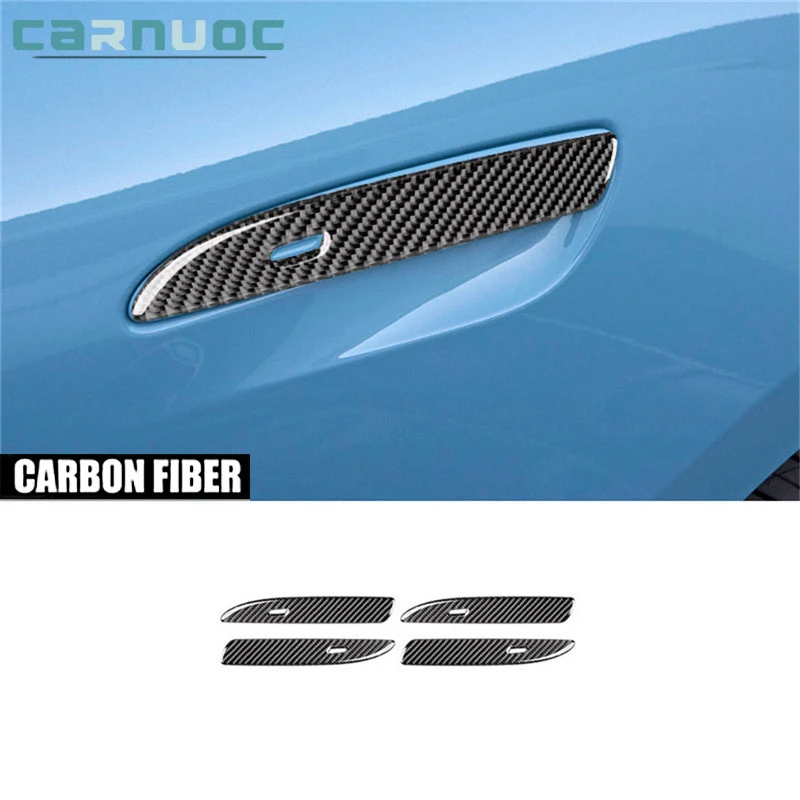 

Outside Handle Stickers Cover For Porsche Taycan 2019 2020 2021 2022 Carbon Fiber Car Interior Decorative Accessories