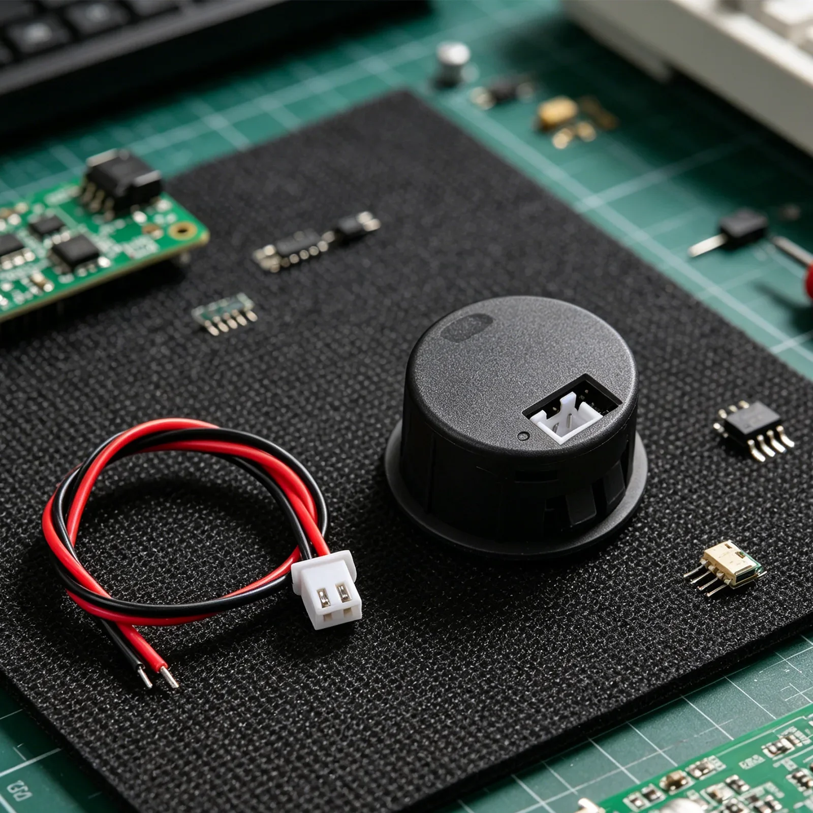 Battery Monitoring Circular Voltmeter Safe Design Voltmeter Head Electrician Black Input Impedance 100K Ohms Measurement Error 1