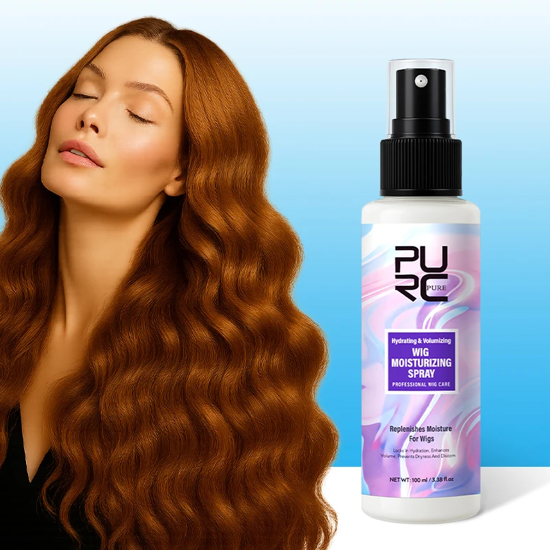 

PURC Leave-In Wig Hair Spray Keratin Smoothing Repair Frizz Damaged Conditioner Hair Care 100ml/3.38 fl.oz