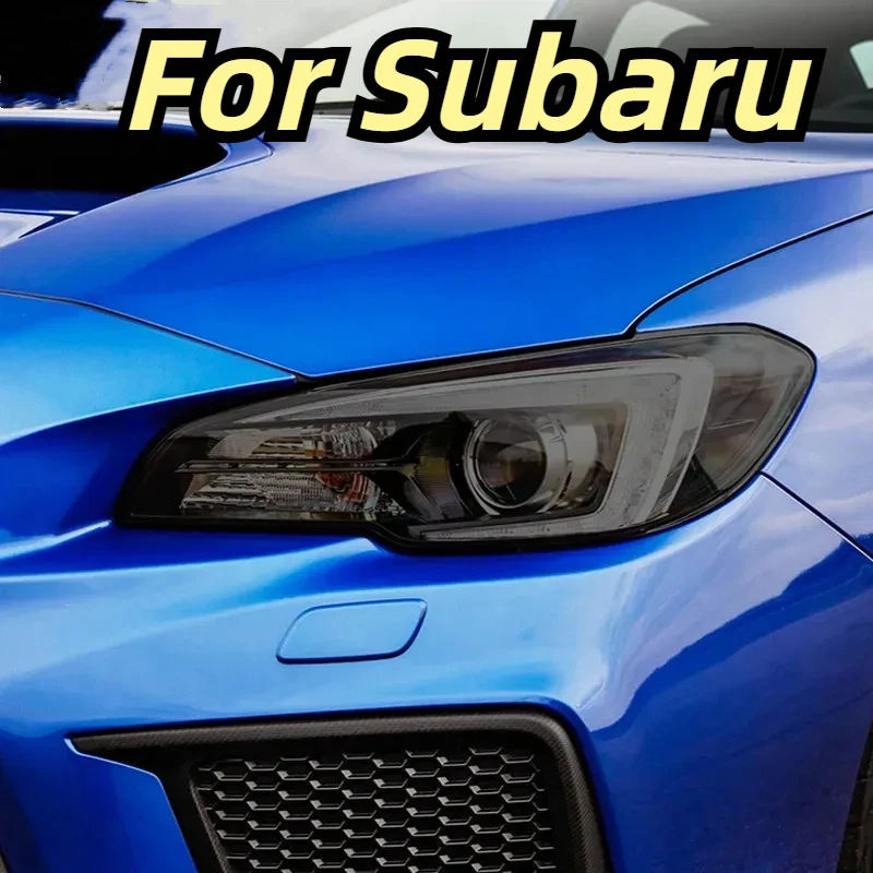 

2 Pcs Car Headlight Protective Film Smoked Black Tint Wrap Vinyl Transparent TPU Sticker For Subaru WRX 2015-2021 VA STI