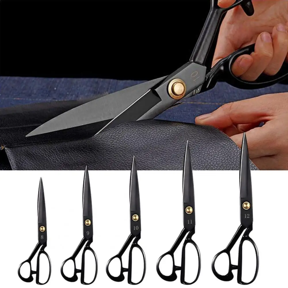 High Carbon Steel Tailor Scissors Sharp Blade Fabric Scissors Dressmaker Sewing Embroidery Faux Leather Craft Cutting Shears