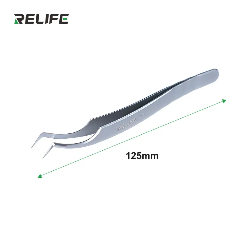 RELIFE ST-17A Ultra-Precision Tweezers For IC Chip Tinning Positioning Tweezers Fixed Circuit Board Repair Hand Tool