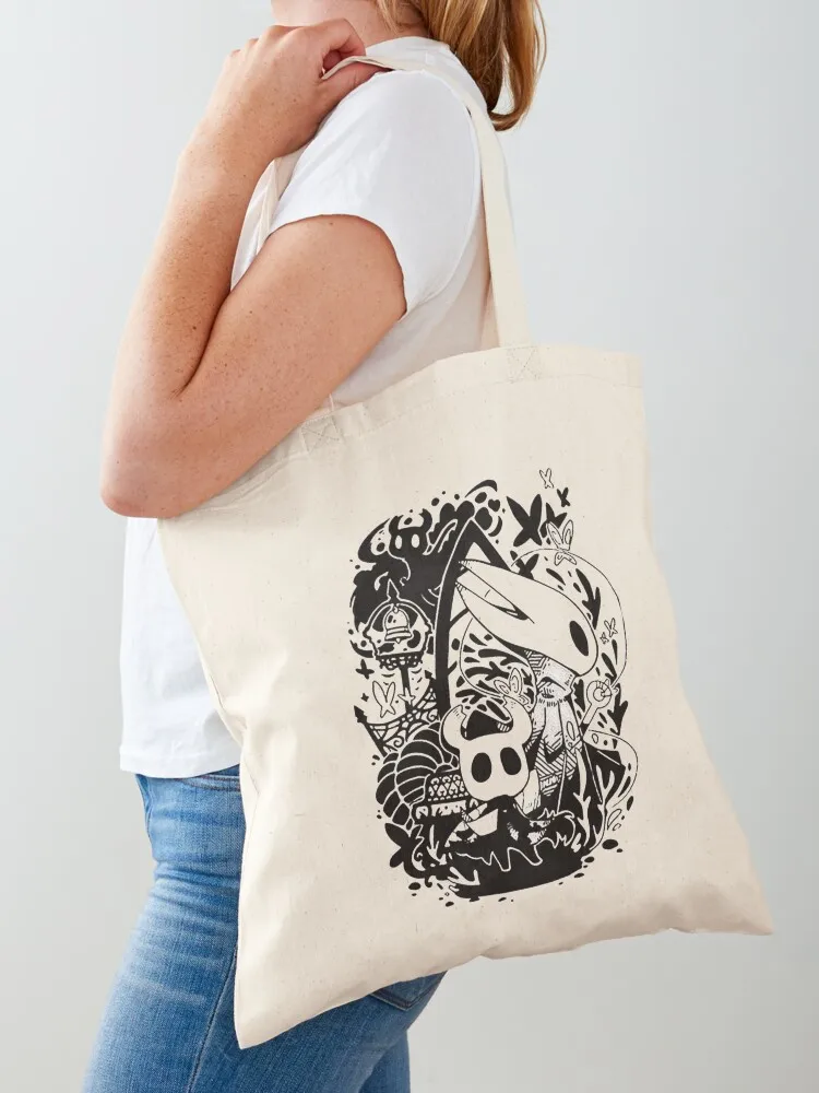 

Hollow Knight Tote Bag Canvas bag Portable shopping bag eco folding shopper women