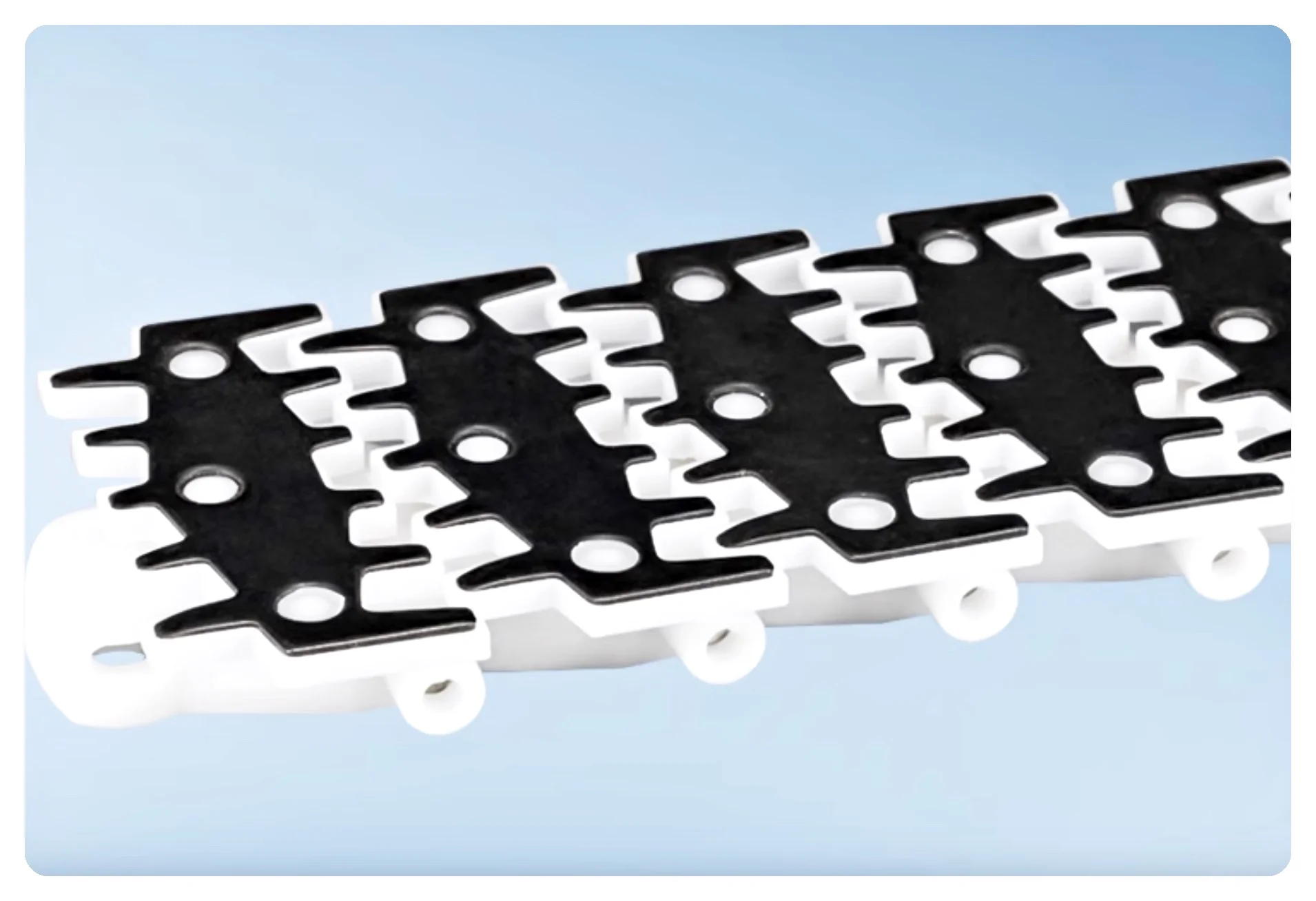 

1Meters Width:103mm Pitch:35.5mm Flexible Chain Plate Flat Steel Top Toothed Chain