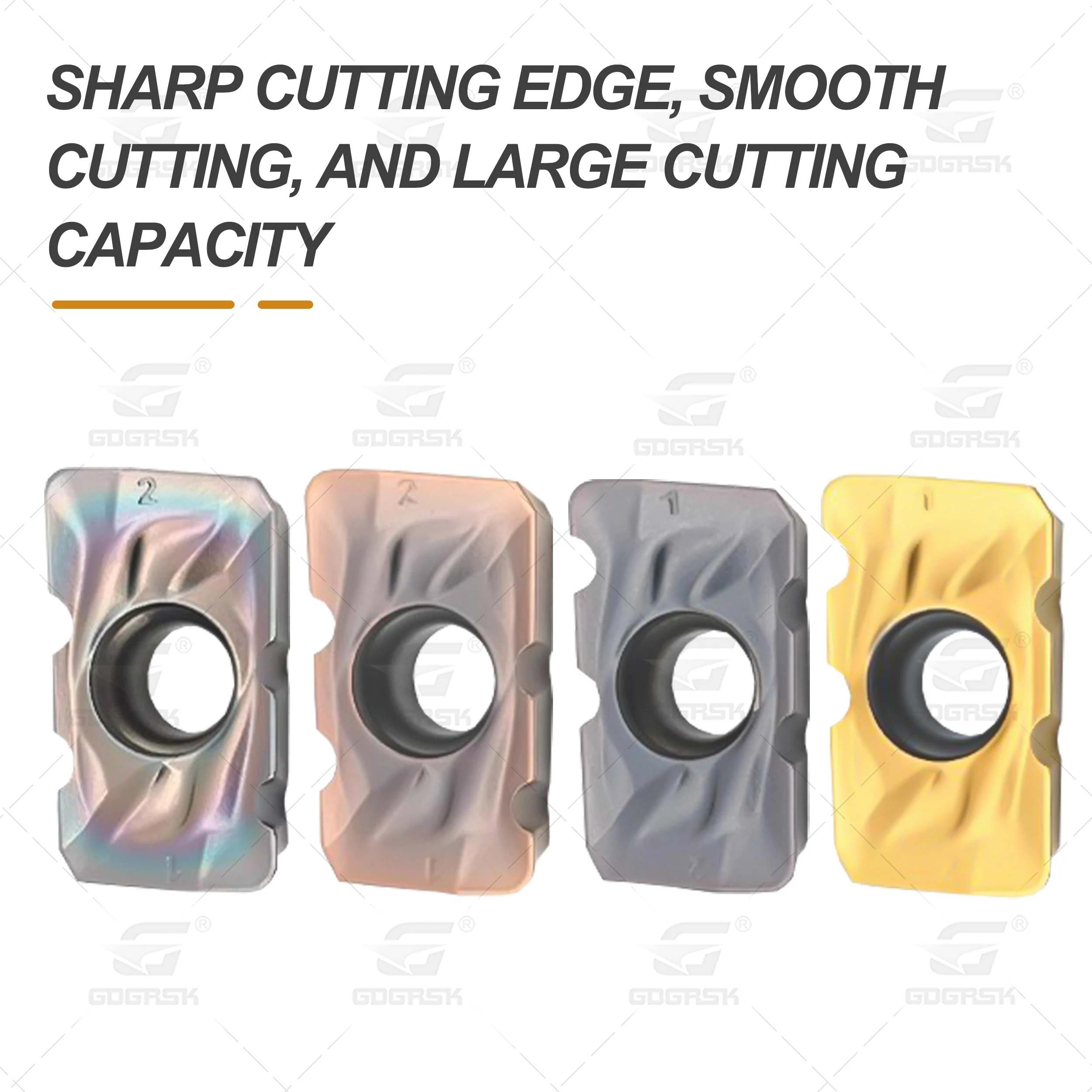 إدراج الطحن الخام APMT1604/1135 قواطع طحن الذرة قواطع الطحن المسننة مع حافة متموجة الأخدود مخرطة CNC شفرات القطع