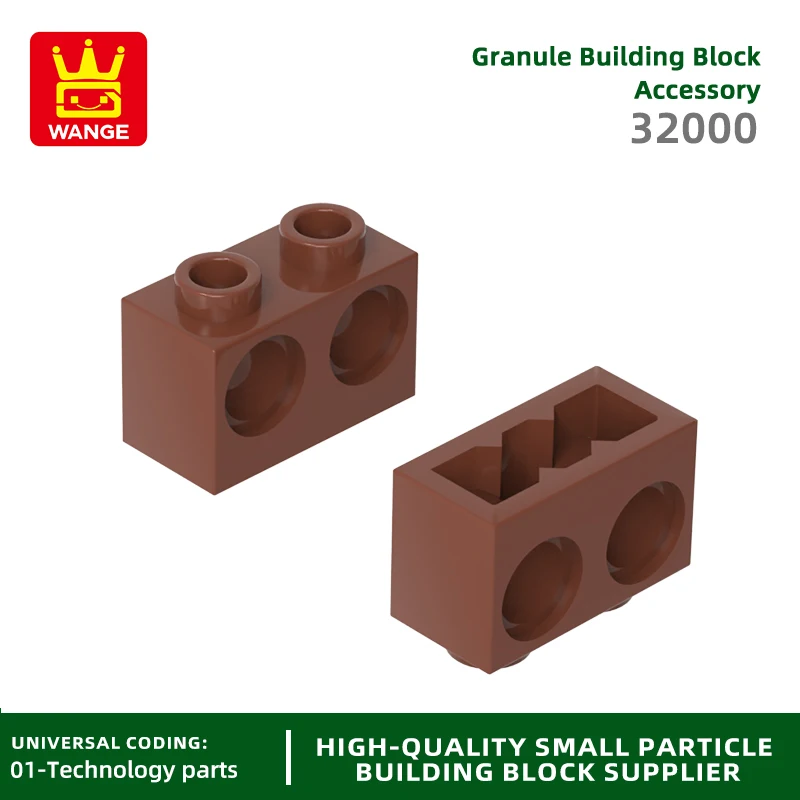 100g 140PCS/lot 32000 1x2 with 2-Hole Building Block Moc Parts Compatible with Brick DIY Children\'s Gift Assembly Toy Gift Box