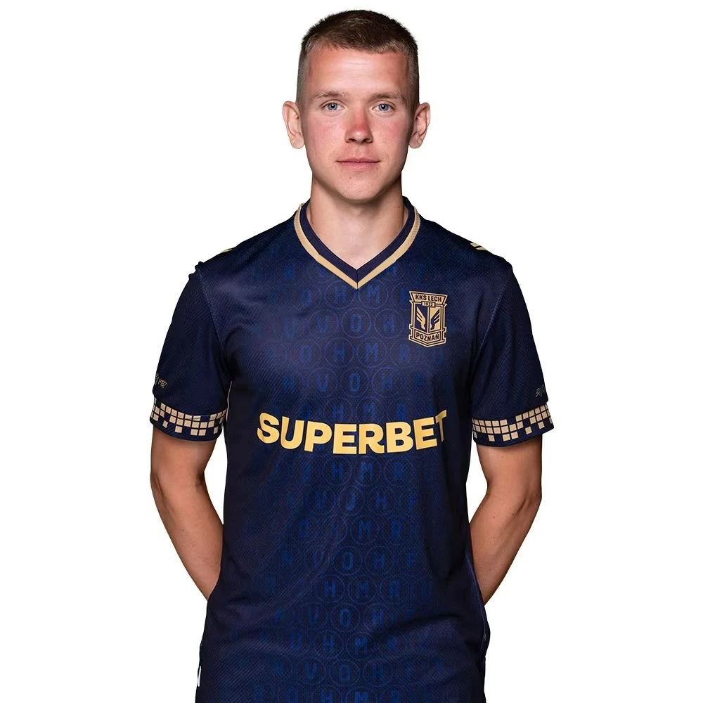 

Lech Poznan 2526 Football Jersey Ekstraklasa Jersey Autumn Sports Dry Quickly Men's T-Shirt Children's Clothing Tee Y2k Woman