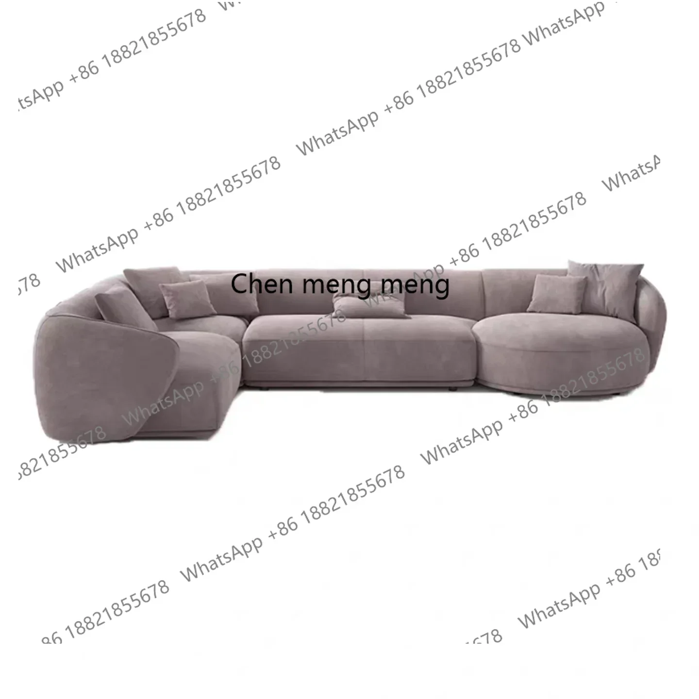 P32 Curved fabric sofa Nordic light luxury designer hotel special-shaped corner sofa