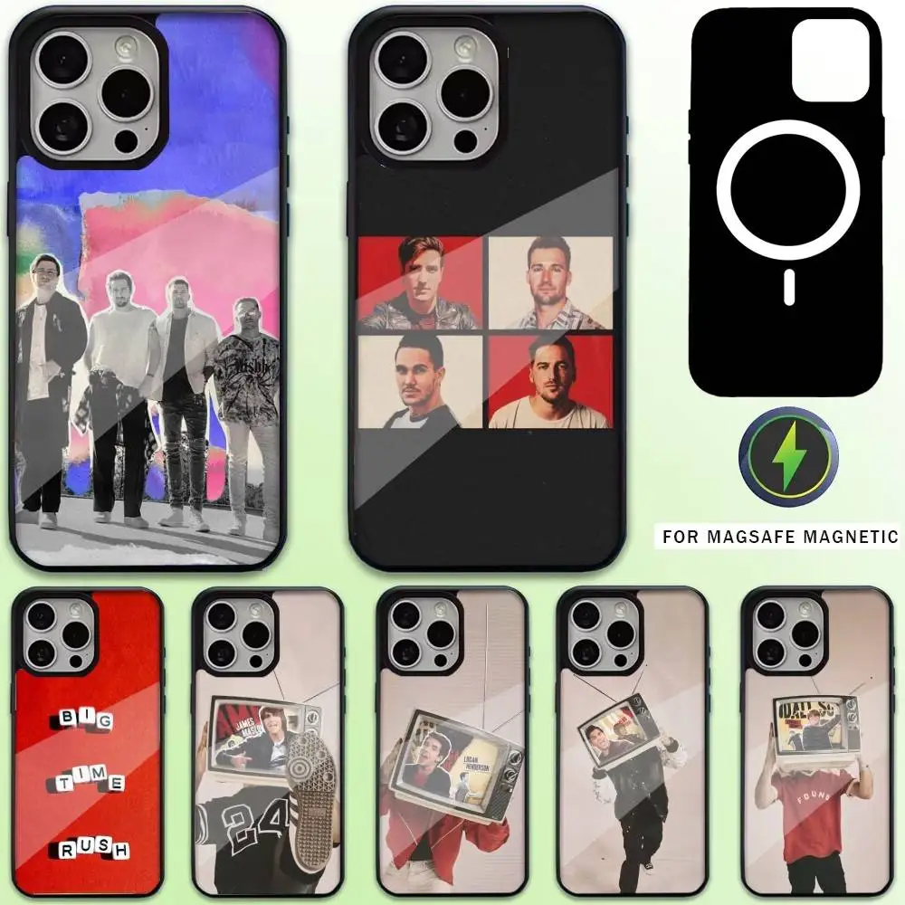 

TV Drama B-Big Time Rush Phone Case For iPhone17,16,15,14,13,12,11 Plus,Pro Max Magnetic For Magsafe Wireless Charging