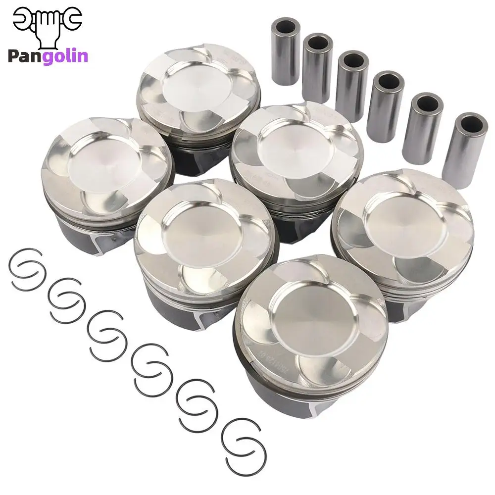 6pcs 11258619196 Engine Pistons Rings Set STD Bore 84mm For BMW F20 F21 F30 F10 X3 X4 X5 X6 N55B30 N55B30A 3.0L L6 Twinturbo