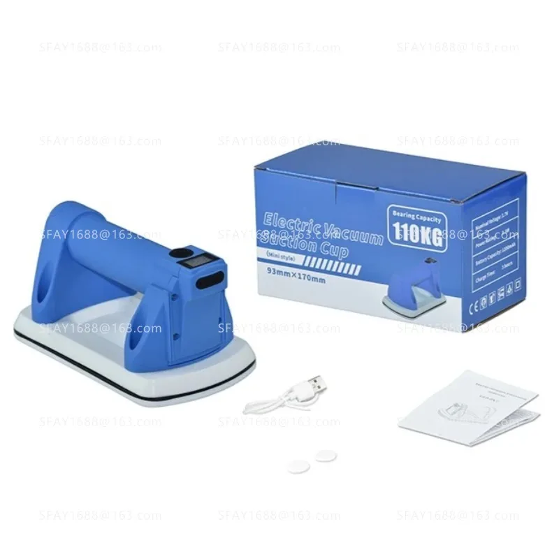 

Glass brick automatic vacuum suction cup hand-held lifting tool maximum load 110 kg rubber suction cup 93 * 170 mm small device