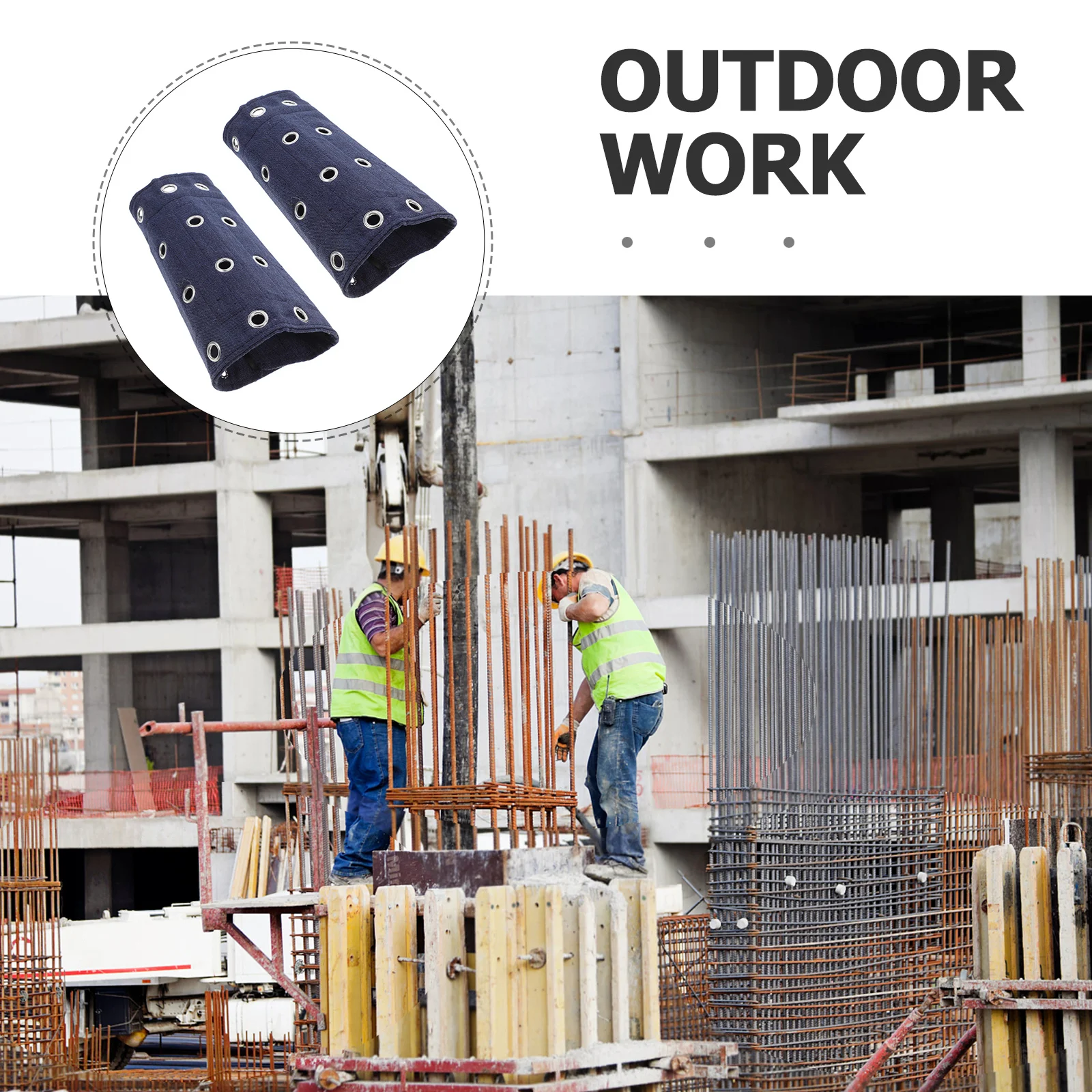 1 زوج قطع مقاومة أكمام أذرع تبريد دائم الدنيم الصلب حماية مقاومة للخدش لحام الزجاج الصلب العمل الساعد حامي #2