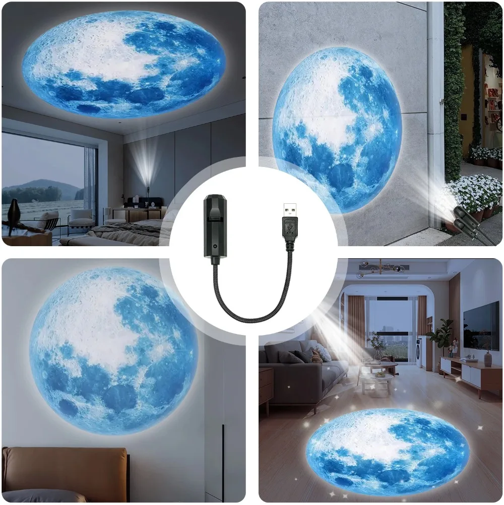 1 indoor earth projection lamp atmosphere light, suitable for illuminating the atmosphere in the bedroom and giving gifts to chi