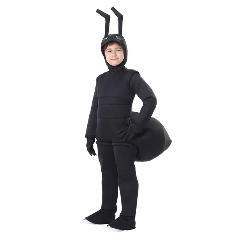 

aaa12 3Children's Day Halloween School Stage Performance Adult Children's Insect Black Ant Role Playing Cosplay Costume