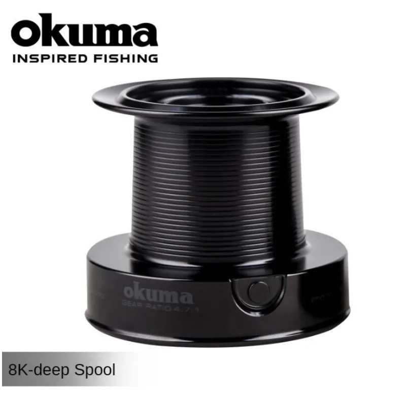 OKUMA 8K Long Cast Black Deep Fishing Spool