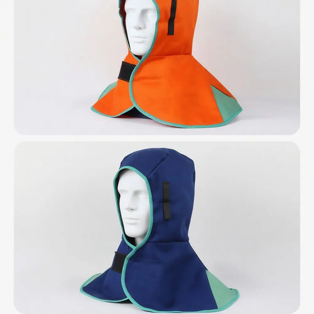Flame Resistant Welding Hood Breathable Safety Cap Neck Protective Gear For Construction Metal Cutting And Grinding