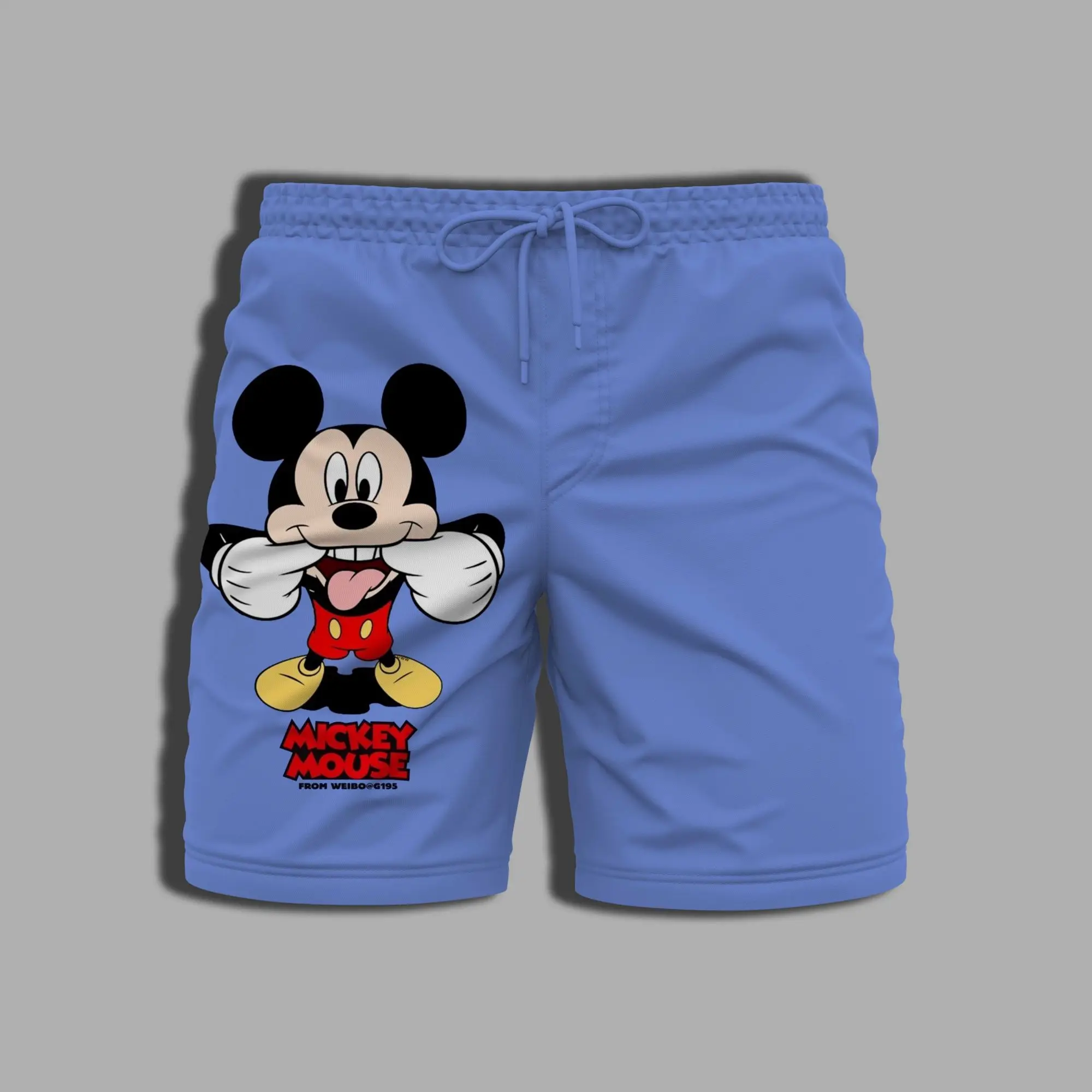 Celana pakaian mandi pria wanita, pakaian pantai Disney Minnie Mouse, seluruh baju renang musim panas cetak Mickey