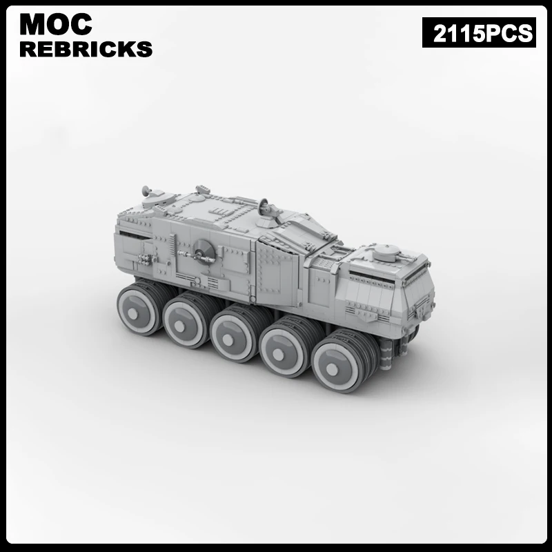 WW2 Military Series UCS Clone Turbo Support Armored Tank MOC Building Block Assembly Model Brick Toys Children's  Christmas Gift