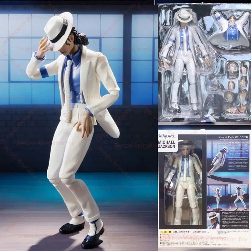 Michael Jackson Smooth Crime Moonwalk Action Figure Model Toy MJ Thriller Articulated Christmas Gift