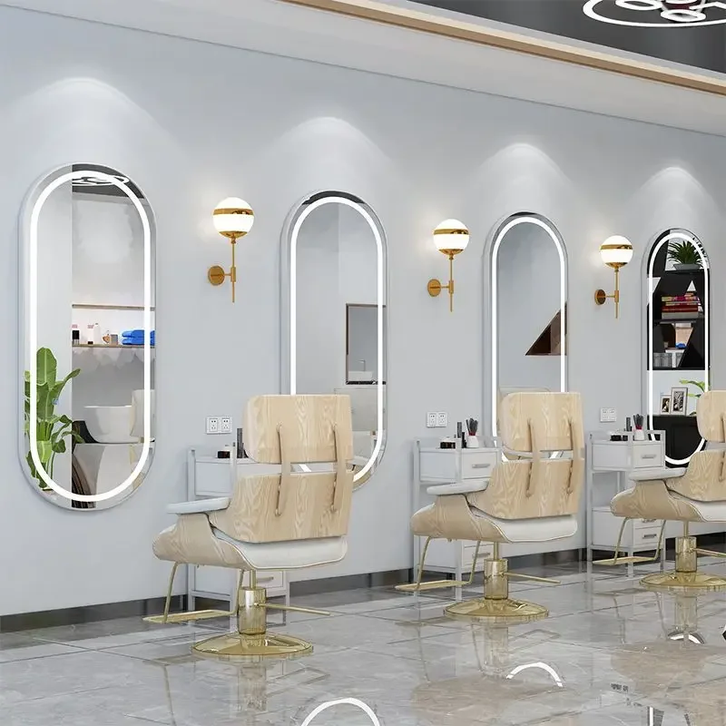 Barbershop Beauty Mirror 170x70CM Large Wall Hanging Simple European Style Porch Hair Salon Special Makeup Whole Body Mirror