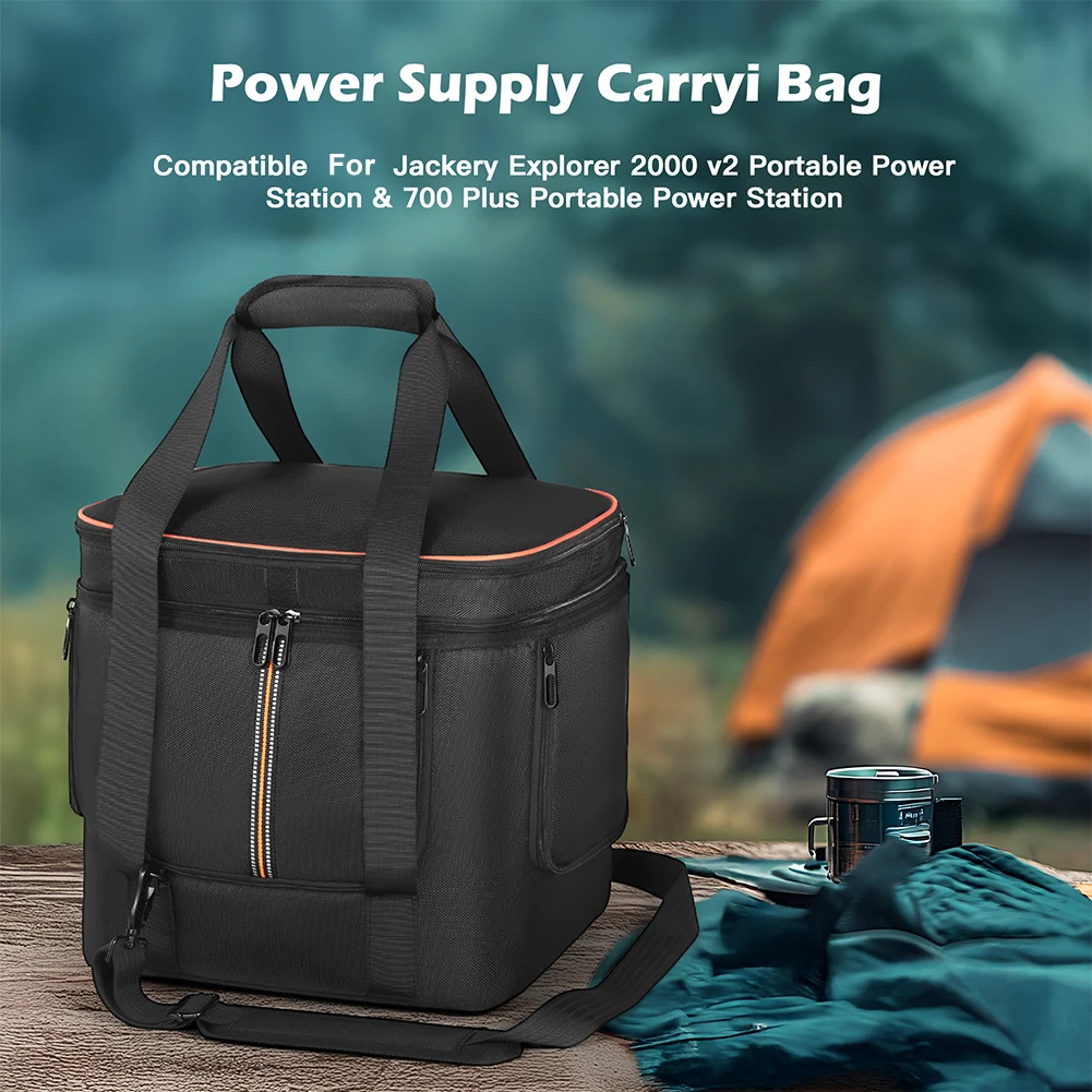 Portable Carrying Case for Jackery Explorer 2000 V2 700 Plus/2000 V2 Case Protective Case Anti-drop with Shoulder Strap & Handle