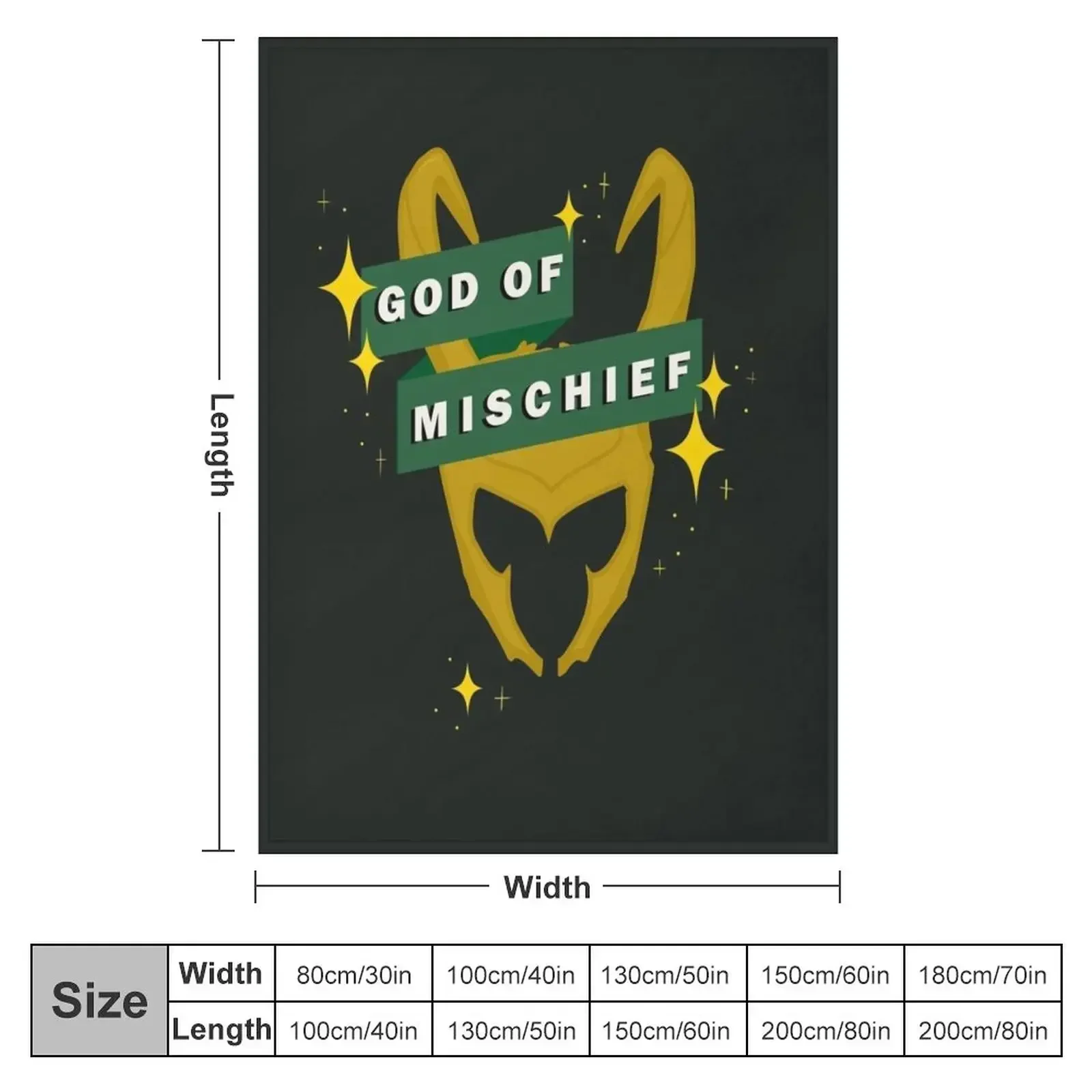 God of mischief Throw Blanket Camping Furrys anime Summer Beddings Blankets