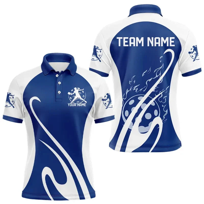 Trend Pickleball Graphic Polo Shirts Summer Fashion Short Sleeve 3D Printed Sports Polo T Shirts Loose Quick Dry Team Uniforms