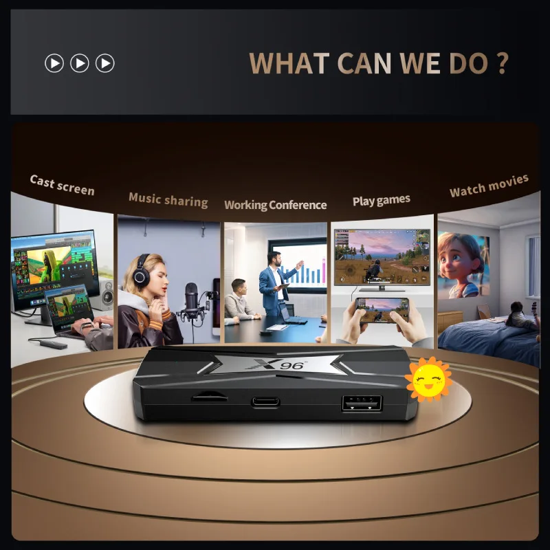X96 NEO TV Stick Amlogic S905X5M Android 14 4K HDR HLG Dual WiFi5 BT5.0 HDR Media Player OTA TV Box view 3