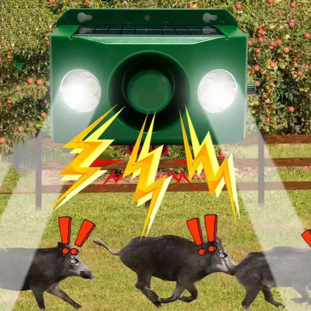 

Свет отпугивания зверя Солнечные сигнальные огни с громким объемом Устойчивый к атмосферным воздействиям лампа отпугивания животных для фермерского поля во дворе
