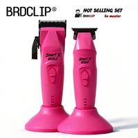 Professional Hair Clipper BRDCLIP 7200RPM Brushless Motor DLC FADE Blade With Base Barber 7000RPM Electric Trimmer