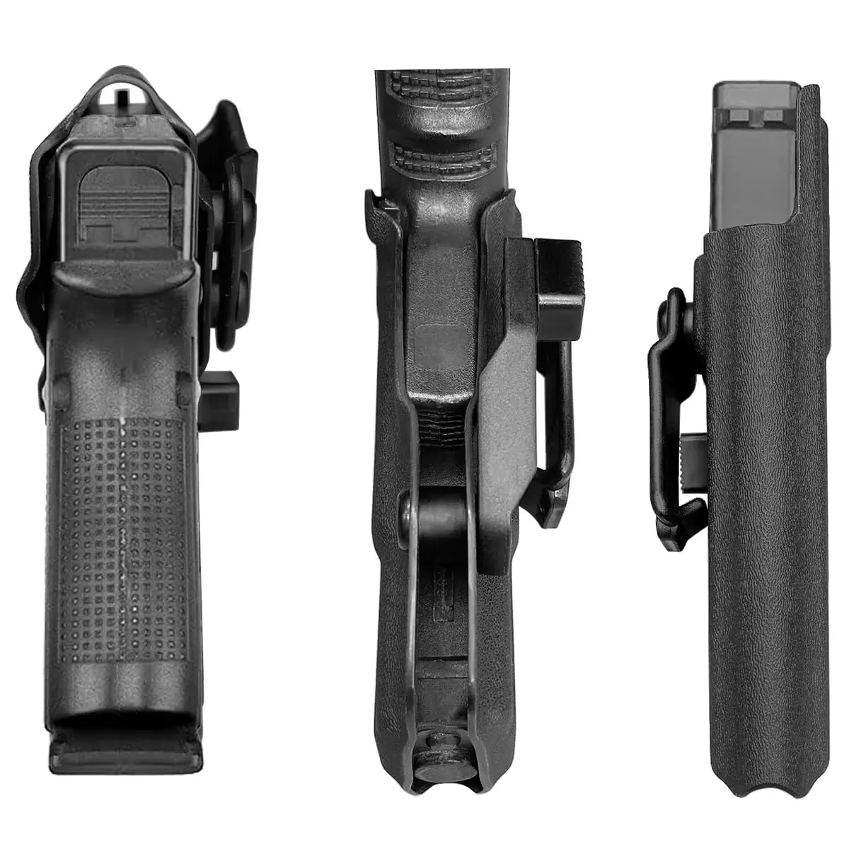 IWB Kydex 홀스터 클로 핏, 내부 허리띠 은폐 캐리, 글록 19 19X 25 44 45 (Gen 1 2 3 4 5) 및 글록 23 32 (Gen 3 4)