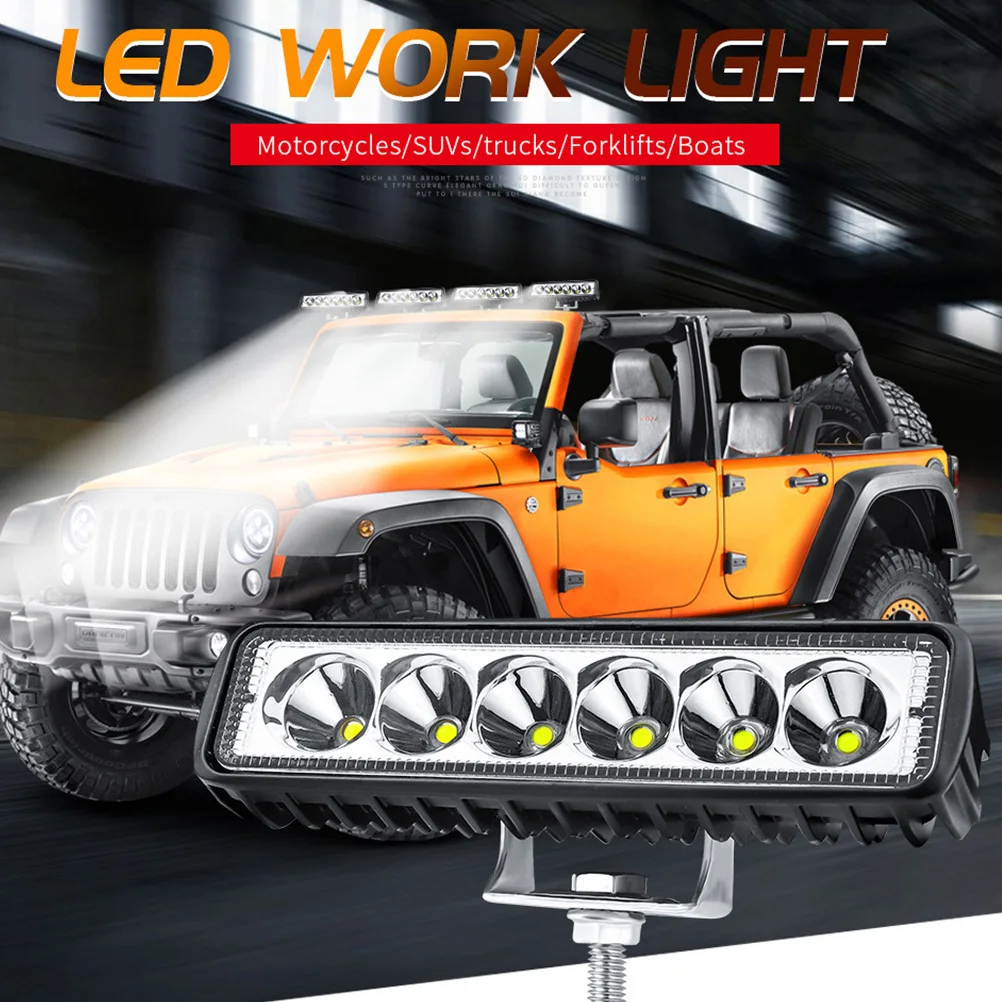 

18W 6 Inch LED Work Light Car Truck Lamp Offroad Suv Super Bright Waterproof Driving Light for Poor Weather Suv Truck Lamp