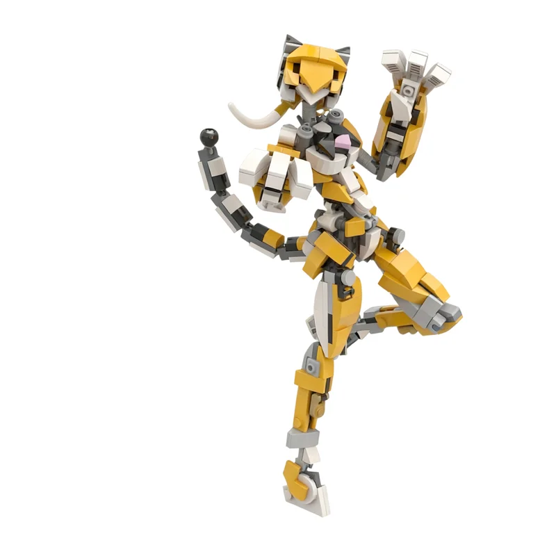 313pcs MOC Tiger Freestyle Model Building Blocks Toy Architecture Christmas Gift Craft Assemble Collection Art Education 3D