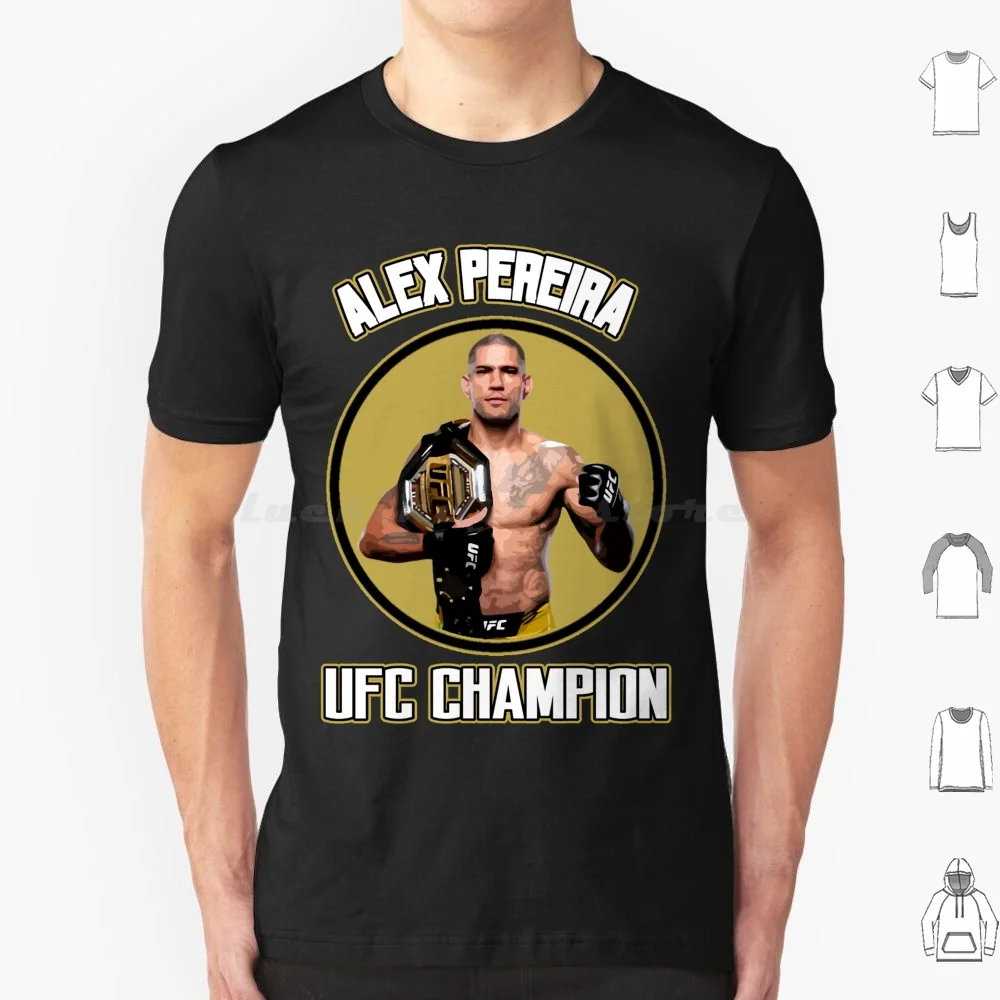 Alex Pereira T Shirt Cotton Men Women DIY Print Glory Kickboxing Kickboxer Fight Mcgregor Boxing Alex Pereira Poatan Champ Alex