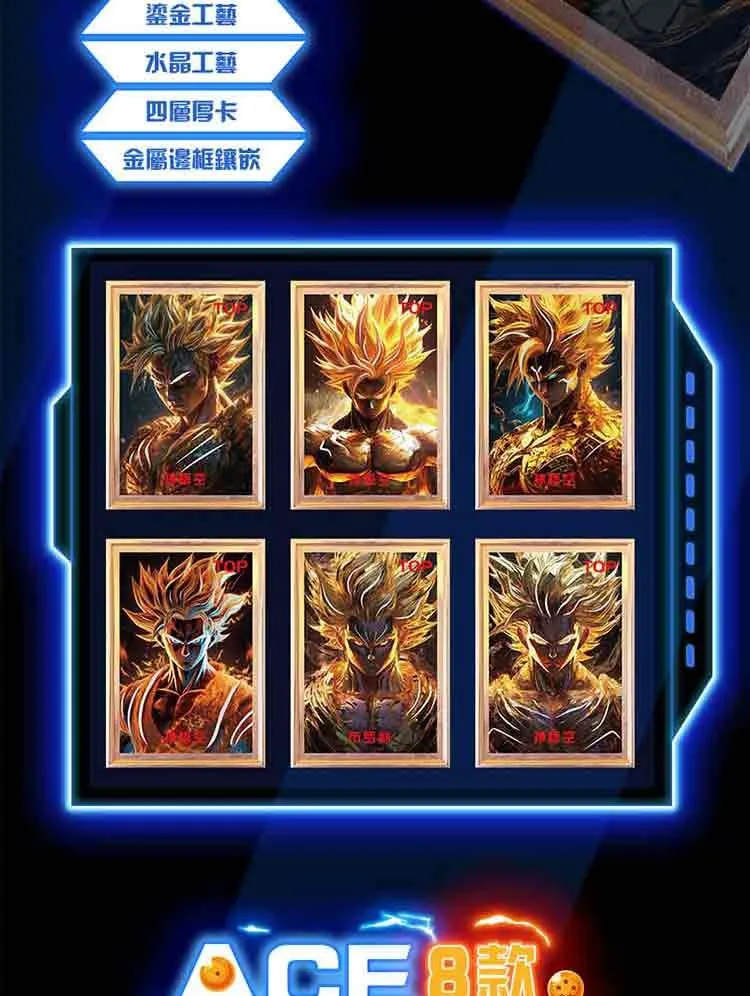 Dragon Ball Z Cards Alikaka Shiny Son Goku Saiyan Vegeta Anime Trading Battle Booster Box Game SSP Collection Card Children Gift