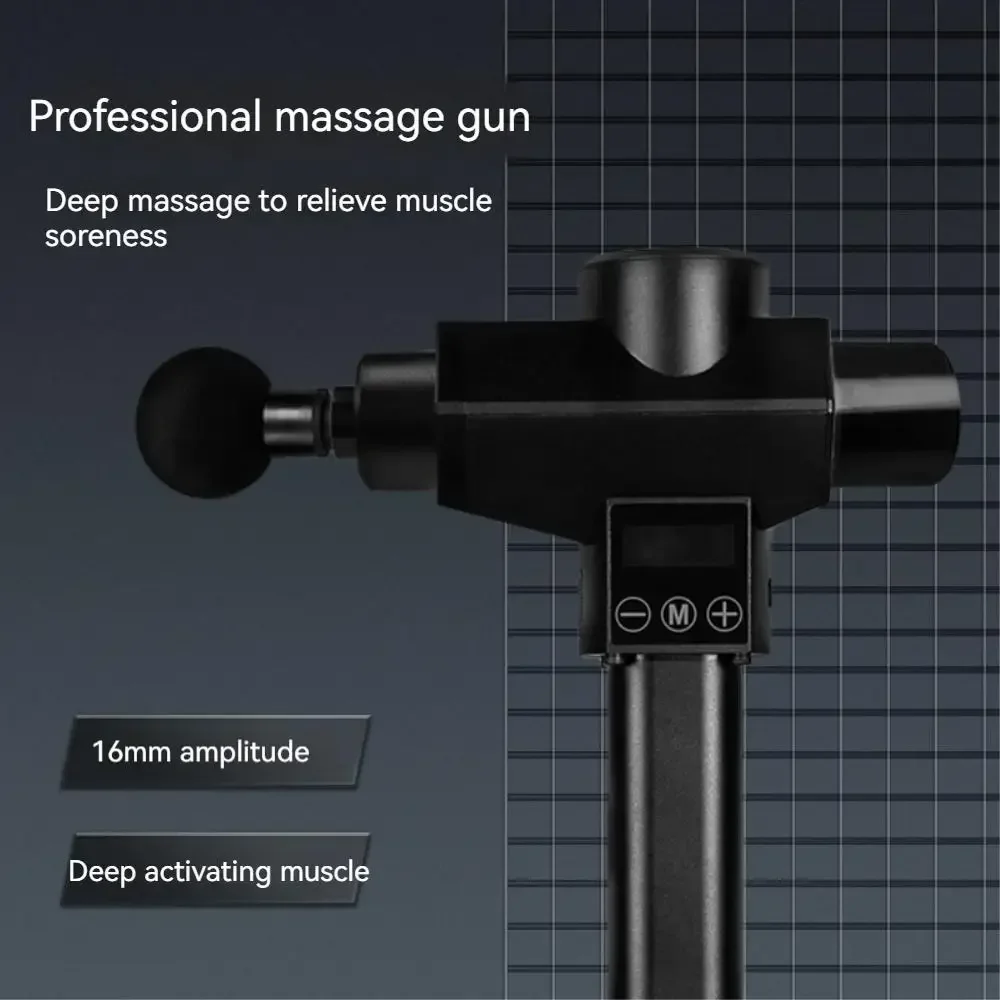 

New Arrival Massage Gun Booster Pro Deep Tissue Muscle Pain Relief Body Massager Fascial Gun 7 Heads Low Noise Fitness Shaping