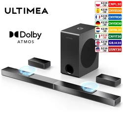 ULTIMEA 520W 5.1.2 Soundbar with Dolby Atmos for Smart TV,4K HDR Pass-through,Home Theater Wireless Bluetooth Soundbar Speakers
