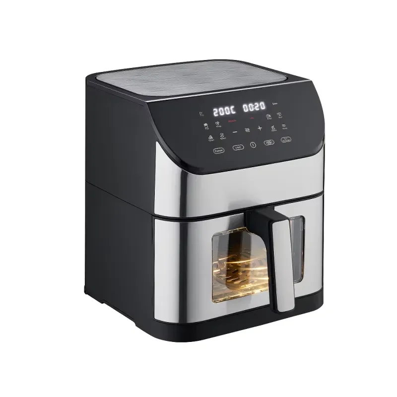 CBT 1500W Digital Visible Air Fryer 6L Home Appliance Stainless Steel Oil-Free Healthy Cooking for Households and Cars